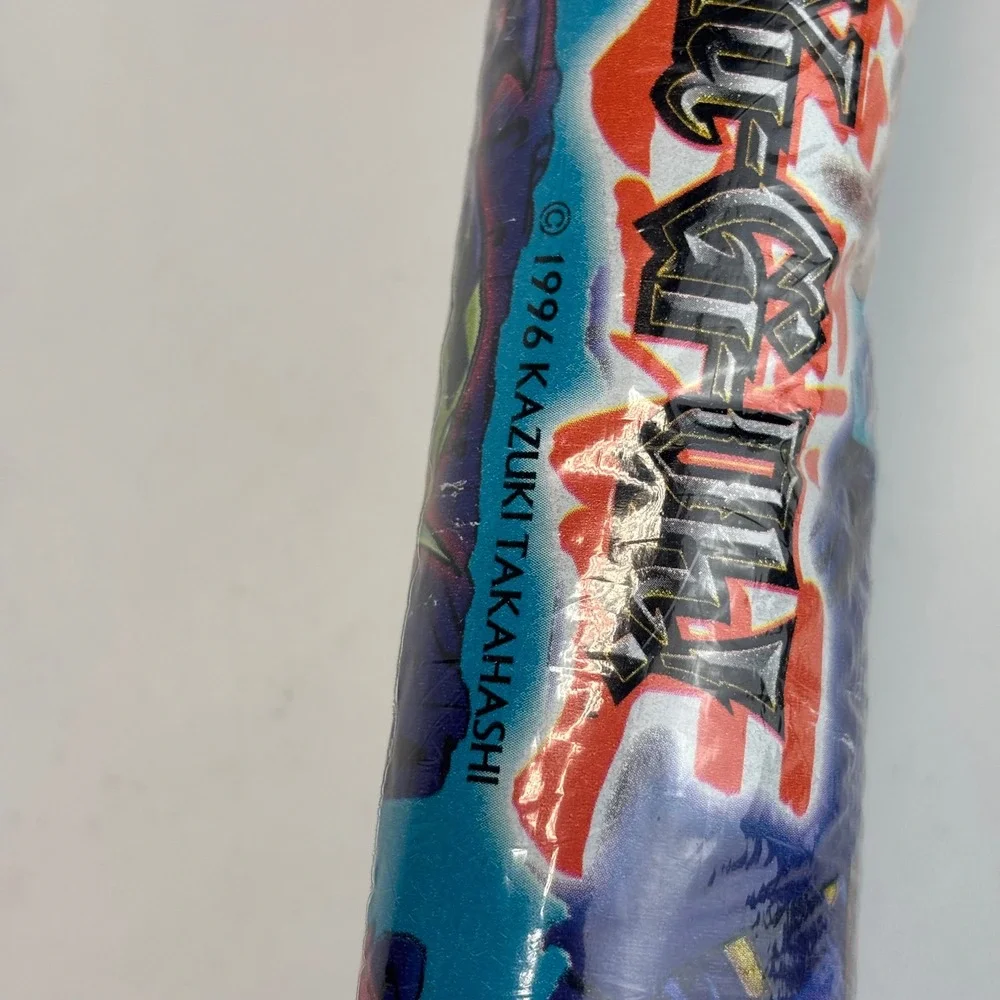 Yu-Gi-Oh Gift Wrap American Greetings VTG 20 Sq Ft Blue Vintage 1996 Anime TCG